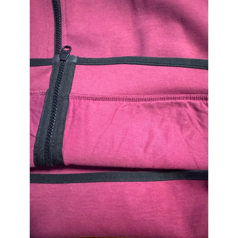 Nike Tech Fleece Full Zip Hoodie Burgundy Unisex XXL - Picture 10 of 10